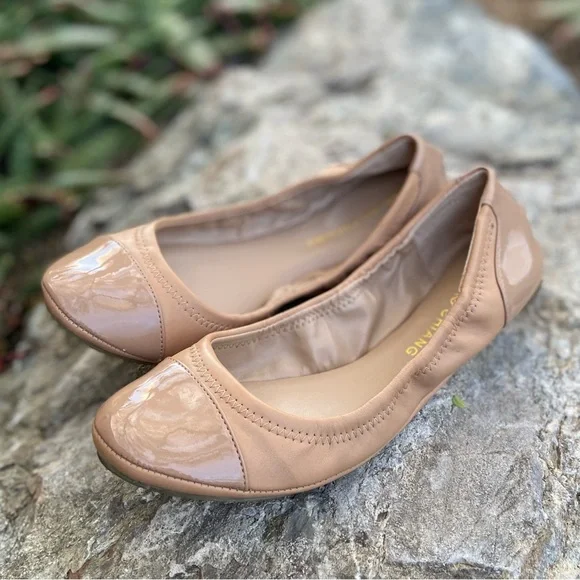 Patent Leather Ballet Flats in Nude💛 Excellent Condition - Picture 1 of 11
